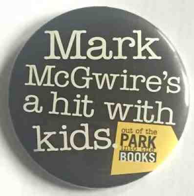 GUC STARBUCKS MARK MCGWIRE A HIT WITH KIDS PIN APRON BARISTA LAPEL FREE SHIPPI - Sold on eBay Jul 14, 2021 for $11.00