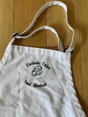 starbucks White Food Merchant Apron - Rare - Sold on eBay Jul 31, 2021 for $10.00