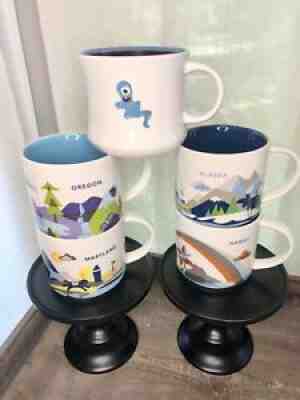 STARBUCKS LOT OF (5) YOU ARE HERE Mugs & Bonus CYCLOPS Mug - Sold on eBay Jul 13, 2021 for $22.50
