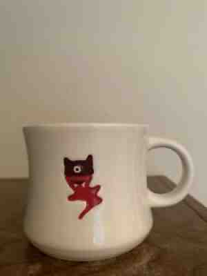 Starbucks Halloween Fanged Red One-Eyed Devil Ghost Embossed Mug 12oz - 2006 - Sold on eBay Aug 17, 2021 for $14.00