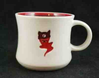 Starbucks 2006 Halloween Fanged Red One-Eyed Devil Ghost Embossed Mug - 12 oz. - Sold on eBay Jul 25, 2021 for $16.99