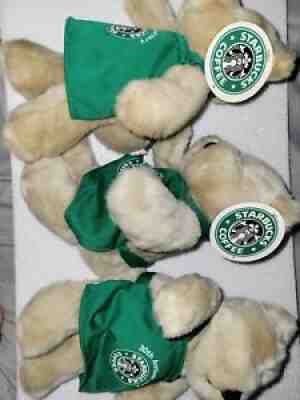 3 Starbucks Bearista Barista Teddy Bear 30th Anniversary Plush NWT stuffed - Sold on eBay Jun 26, 2021 for $25.00