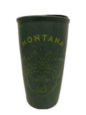 NEW Starbucks Ceramic Tumbler 12 oz Montana MT Grizzly Bear The Last Best Place