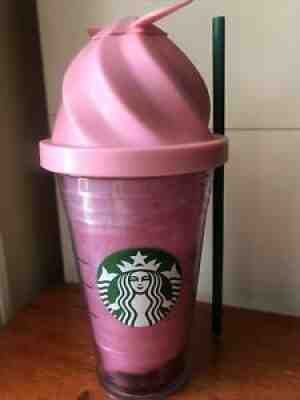 (NEW!) Starbucks China Summer Frappuccino Fan 16oz Straw Water Cup Tumbler - Sold on eBay Jun 23, 2021 for $26.70