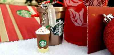 Starbucks Keychain Key Ring Charm Ice Coffee Frappuccino Caramel Blended Barista - Sold on eBay Sep 13, 2021 for $9.99
