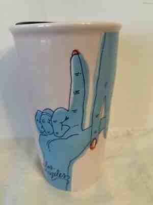 Starbucks 2017 Ceramic Travel Mug Tumbler Los Angeles Dodgers Blue Fingers NWT - Sold on eBay Sep 13, 2021 for $78.99