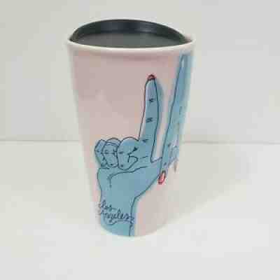 RARE ~Starbucks Los Angeles LA DODGERS Blue Fingers Ceramic Coffee Tumbler Mug - Sold on eBay Jun 26, 2021 for $50.01