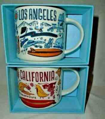 Starbucks Been There Series Los Angeles & California Coffee Mug Tea Cup Set 2 - Sold on eBay Jul 23, 2021 for $42.00
