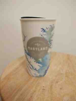 Rare Starbucks 2016 Maryland Chesapeake Bay Ceramic Travel Mug Tumbler 12 oz. - Sold on eBay Aug 22, 2021 for $60.00