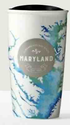 Starbucks Travel Mug Maryland Chesapeake Bay State Limited Edition - Sold on eBay Aug 31, 2021 for $49.99