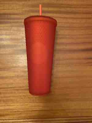 NEW! - Starbucks 2021 - Studded Cold Cup Tumbler - Venti - Matte Red - Sold on eBay Jul 18, 2021 for $39.99