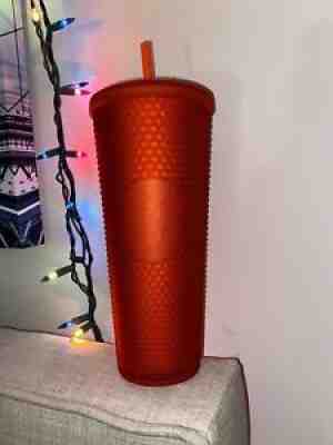 NEW Starbucks 2021 Valentine's - Studded Cold Cup Tumbler - Venti - Matte Red - Sold on eBay Jul 31, 2021 for $39.99