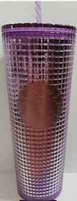 2021 STARBUCKS 24 Oz Acrylic VENTI Cold Cup Tumbler PURPLE RED STUDDED GRID New - Sold on eBay Aug 24, 2021 for $29.95