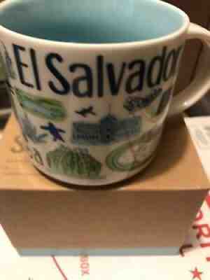 NWT STARBUCKS El Salvador Been There  Mug 14 Oz  Torogoz Pupusas Surf