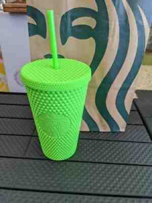 Starbucks Newest Release Neon Green 16oz Tumblr!  - Sold on eBay Aug 31, 2021 for $26.00