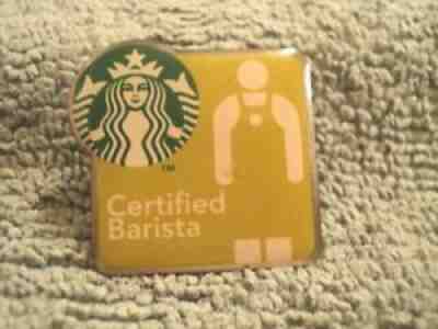 Collectible Starbucks ' Certified Barista" Apron Hat Lapel Pin Excellent - Sold on eBay Sep 04, 2021 for $16.01