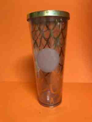 Starbucks Coffee Gold Siren Mermaid Scales 24 oz Tumbler Cold Cup 2016 Pre-Owned - Sold on eBay Jul 16, 2021 for $14.95