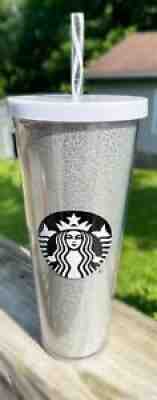 Starbucks Silver Glitter Holiday 24oz Tumbler - Sold on eBay Aug 08, 2021 for $14.00