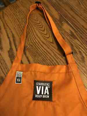 Rare Starbucks VIA Two Pocket Barista Apron With VIA Pin Retired Style & Color - Sold on eBay Jul 16, 2021 for $49.99