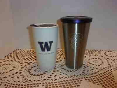 Starbucks University Of Washington Ceramic and Stainless Tumblers - Sold on eBay Aug 11, 2021 for $24.99