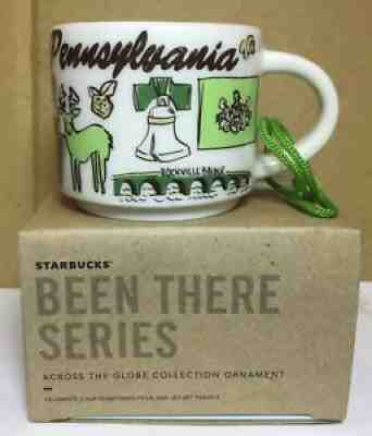 2018 STARBUCKS PENNSYLVANIA BEEN THERE SERIES 2-OZ ORNAMENT MUG NEW w/BOX - Sold on eBay Jun 28, 2021 for $19.00