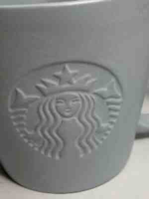 Starbucks Grey Embossed Siren Mermaid Matte Ceramic Cup Mug 2019 Grande 16 fl oz - Sold on eBay Aug 13, 2021 for $15.99