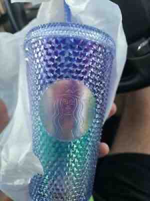 Starbucks Blue Ombre Bling Studded Cold Cup Tumbler 16oz Summer 2021 Grande June - Sold on eBay Jun 28, 2021 for $48.00