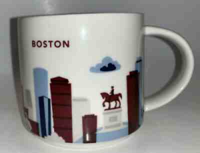Starbucks Coffee BOSTON 14oz Mug Cup 2014 You Are Here Collectors Strong Blue - Sold on eBay Aug 06, 2021 for $14.99