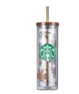 [Starbucks Korea 21] Cylinder Autumn Leaves Coldcup 500ml 2021 Autumn Limited - Sold on eBay Jul 21, 2021 for $28.99
