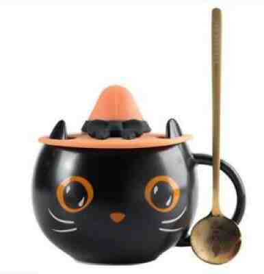 2021 Starbucks Black Cat W/ Cap Lid&Spoon Coffee Mug Cup Hallowmas 999+Ins Like - Sold on eBay Jul 22, 2021 for $26.99