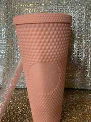 Starbucks 2020 Venti Tumbler Studded Matte Pink Diamond Rubberized Cold Cup 24oz - Sold on eBay Jul 25, 2021 for $107.50