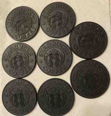 (8) VINTAGE STARBUCKS BLACK SIREN mermaid RUBBER COASTER UMBRA CANADA 1988 - Sold on eBay Jun 25, 2021 for $74.99