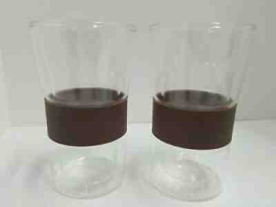 (2) 2010 Starbucks Bodum Doubled Walled 8oz Tumbler Rubber Grip Cup Clear - Sold on eBay Jul 20, 2021 for $60.00