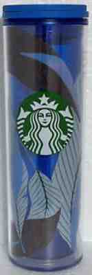 STARBUCKS 16 oz. GRANDE Acrylic Travel Tumbler BLUE LEAVES & SIREN with Lid NEW - Sold on eBay Jul 24, 2021 for $12.50