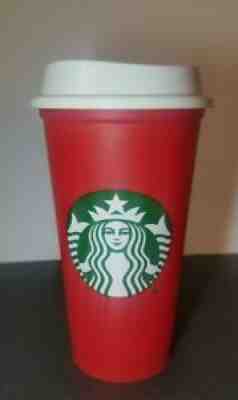 Starbucks Plastic Reusable Red Coffee Travel Mug 2013 With Removable Lid 16oz - Sold on eBay Aug 29, 2021 for $9.95