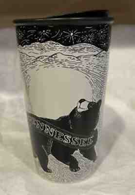 Starbucks 2016 Tennessee Bear & Birds Ceramic Double Wall Traveler Tumbler 12 oz - Sold on eBay Aug 18, 2021 for $50.00