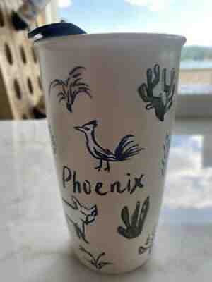 Starbucks Phoenix Desert Wildlife Ceramic Travel Tumbler Mug 12 Oz EUC - Sold on eBay Jul 08, 2021 for $9.99