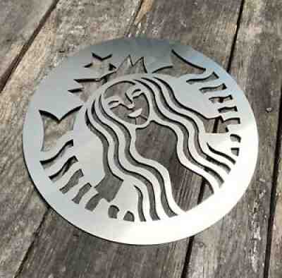 Starbucks Authentic Store Sign Round 10" Stainless Steel Wall Sign. - Sold on eBay Jul 10, 2021 for $50.00