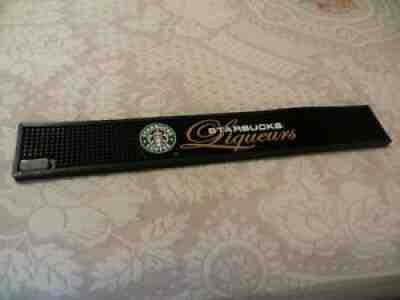 2005 STARBUCKS LIQUEURS 23 1/2 Inch Black 2005 Rubber Bar Mat Gently Used - Sold on eBay Aug 08, 2021 for $9.99