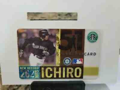 Ichiro Suzuki Starbucks Gift Card (2005) *RARE w/ Stat Sleeve! - Sold on eBay Aug 20, 2021 for $11.50