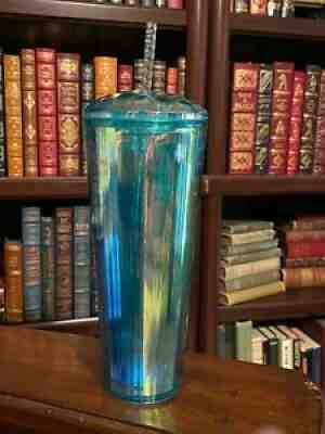 Starbucks 2021 Turquoise Teal Blue Iridescent Dome Lid Tumbler - Free Shipping - Sold on eBay Jul 24, 2021 for $35.00