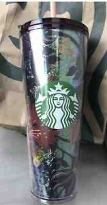 Starbucks Fall 2021 Iridescent Foil Floral Design Venti 24oz Acrylic Tumbler NWT - Sold on eBay Aug 31, 2021 for $40.00