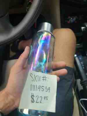 Starbucks 2021 Recycled Iridescent Glass Water Bottle 20 oz Screw Top Purple Blu - Sold on eBay Sep 14, 2021 for $14.00