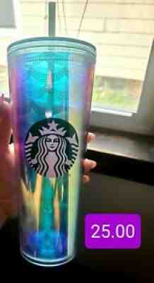 Starbucks Iridescent Mermaid Scale Tumbler 24 Fl Oz Cup Summer 2020 NEW - Sold on eBay Jul 14, 2021 for $21.50