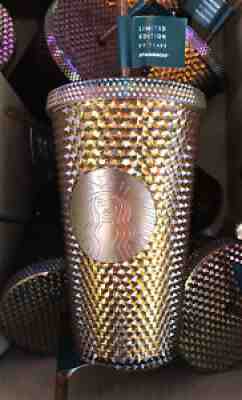 Starbucks 2021 Limited Edition 50 Years Copper Iridescent Studded 16oz Tumbler - Sold on eBay Sep 01, 2021 for $41.99