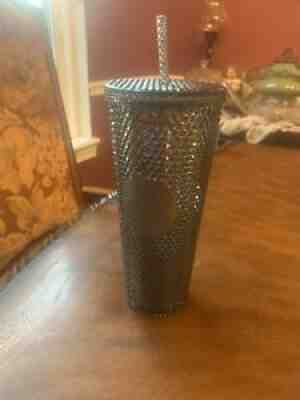 Starbucks 2020 Black Studded Venti Tumbler Cold Cup Fall 2020 Iridescent 24 Oz - Sold on eBay Sep 15, 2021 for $49.99