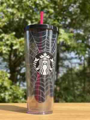 New Starbucks Glitter Spiderweb Tumbler Cup Limited Edition Halloween 2019 24 oz - Sold on eBay Sep 11, 2021 for $250.00