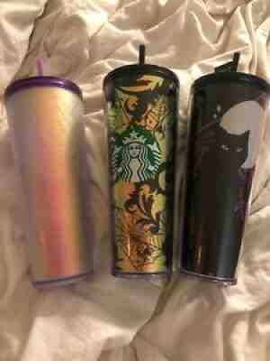 Starbucks Halloween 2021 3 Cold Cup Tumbler Bundle - Sold on eBay Sep 09, 2021 for $179.97