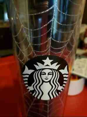 New Starbucks Glitter Spiderweb Tumbler Cup Limited Edition Halloween 2019 24 oz - Sold on eBay Jul 24, 2021 for $159.00