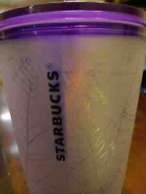 Starbucks 2021 Purple and Frosted White Spiderweb Halloween Tumbler 24oz - Sold on eBay Sep 14, 2021 for $149.00